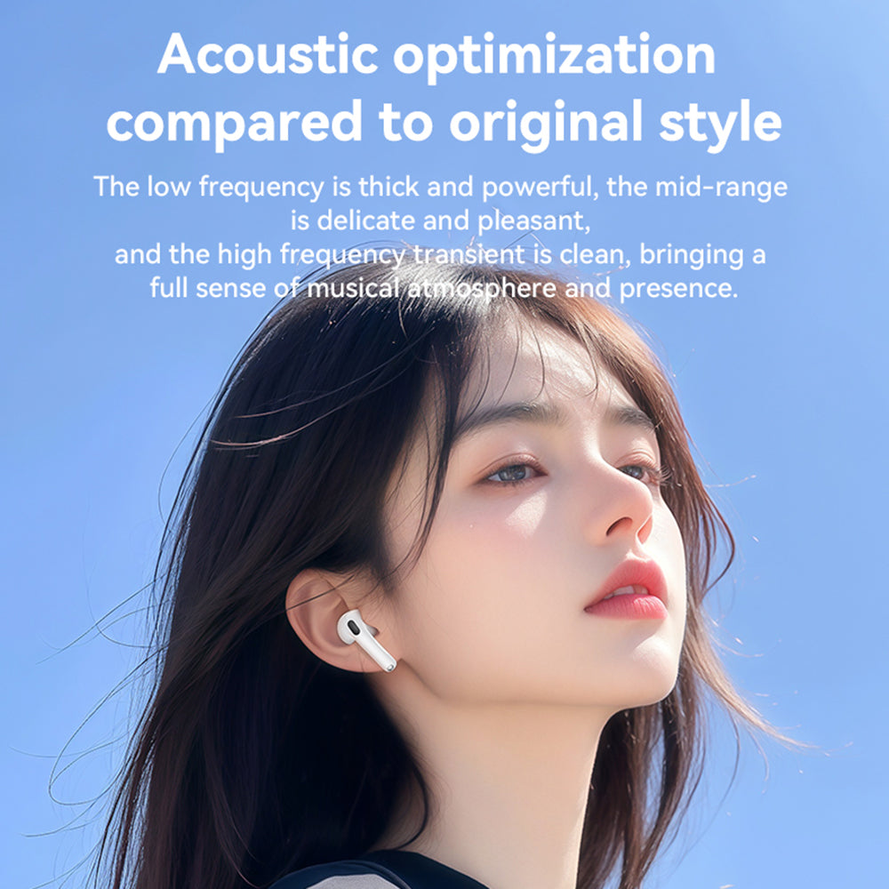 Casti Yesido (TWS31S), TWS, Microphone, Bluetooth 5.4, Half-In-ear Design, 300mAh, Small Package, Alb