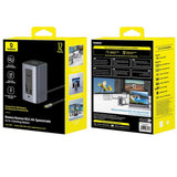 Hub Baseus NU1 Air Spacemate (B00568103813-00), USB-C, 2x HDMI / 3x USB-C / 4x USB / RJ45 / SD-TF, Gri