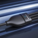 Cablu Baseus Flash Series 3 (P10377501111-00), Fast Charge, USB, USB-C to Lightning, 2x USB-C, 100W, 1.5m, Negru