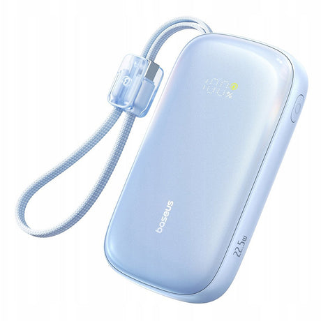 Baterie externa Baseus EnerFill FC21 Qpow 3 Ultra (E0027M03), with Detachable Cable, 20000mAh, 22.5W, USB, USB-C, Galaxy Blue