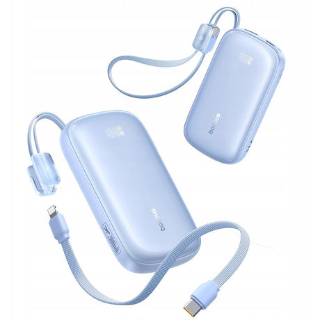 Baterie externa Baseus EnerFill FC21 Qpow 3 Ultra (E0027M03), with Detachable Cable, 20000mAh, 22.5W, USB, USB-C, Galaxy Blue