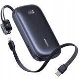 Baterie externa Baseus EnerFill FC21 Qpow 3 Ultra (E0027M00), with Detachable Cable, 20000mAh, 22.5W, USB, USB-C, Negru Cosmic
