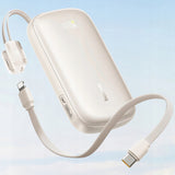 Baterie externa Baseus EnerFill FC21 Qpow 3 Ultra (E0027L01), Detachable Cable, 10000mAh, 22.5W, USB, USB-C, Natural Titanum