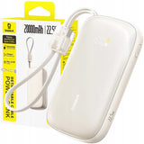 Baterie externa Baseus EnerFill FC21 Qpow 3 Ultra (E0027L01), Detachable Cable, 10000mAh, 22.5W, USB, USB-C, Natural Titanum