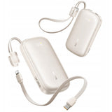 Baterie externa Baseus EnerFill FC21 Qpow 3 Ultra (E0027L01), Detachable Cable, 10000mAh, 22.5W, USB, USB-C, Natural Titanum