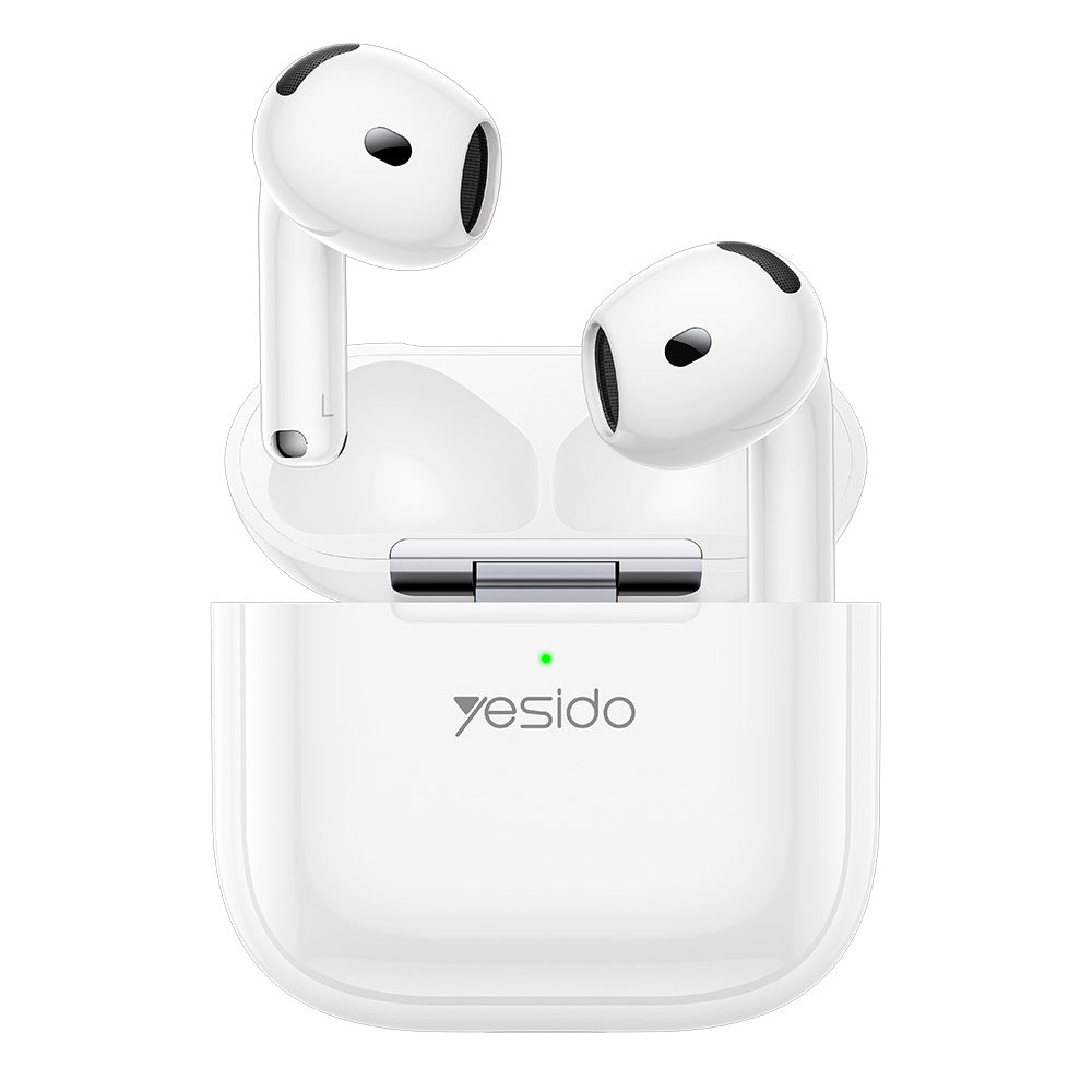 Casti Yesido (TWS31S), TWS, Microphone, Bluetooth 5.4, Half-In-ear Design, 300mAh, Small Package, Alb