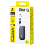 Baterie externa Baseus EnerFill FC21 Qpow 3 Ultra (E0027Q00), with Detachable Cable, 10000mAh, 45W, USB, USB-C, Negru Cosmic