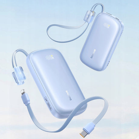 Baterie externa Baseus EnerFill FC21 Qpow 3 Ultra (E0027Q03), with Detachable Cable, 10000mAh, 45W, USB, USB-C, Galaxy Blue