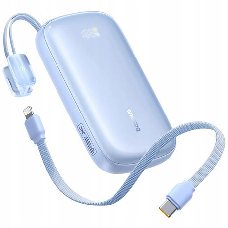 Baterie externa Baseus EnerFill FC21 Qpow 3 Ultra (E0027Q03), with Detachable Cable, 10000mAh, 45W, USB, USB-C, Galaxy Blue
