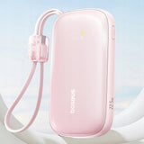 Baterie externa Baseus EnerFill FC21 Qpow 3 Ultra (E0027Q02), Detachable Cable, 10000mAh, 45W, Digital Display, Nebula Pink