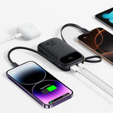 Baterie externa Baseus EnerFill FC31 (P10082106123-00), USB, Type-C, with Cable, 22.5W, 10000mAh, Digital Display, Negru