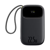 Baterie externa Baseus EnerFill FC31 (P10082106123-00), USB, Type-C, with Cable, 22.5W, 10000mAh, Digital Display, Negru