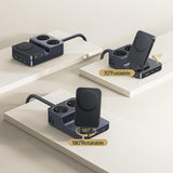 Incarcator Baseus 6in1 Charging Station Nomos ND11 (E00078801123-00), Magnetic Wireless, 2x AC, 2x USB-C, USB, 67W, Negru Cosmic