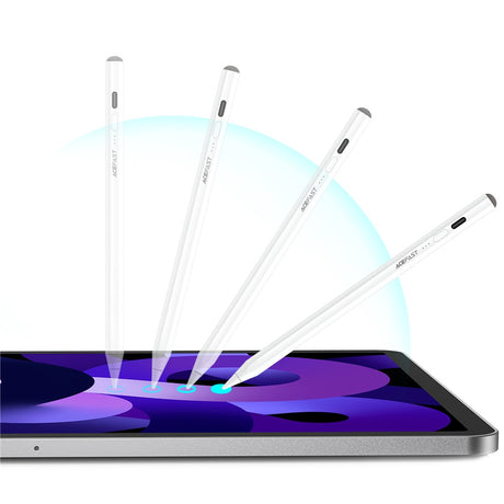 Stylus Acefast Stylus Pen (V2), for iPad, Auto Sleep Function, LED Indicator, Alb