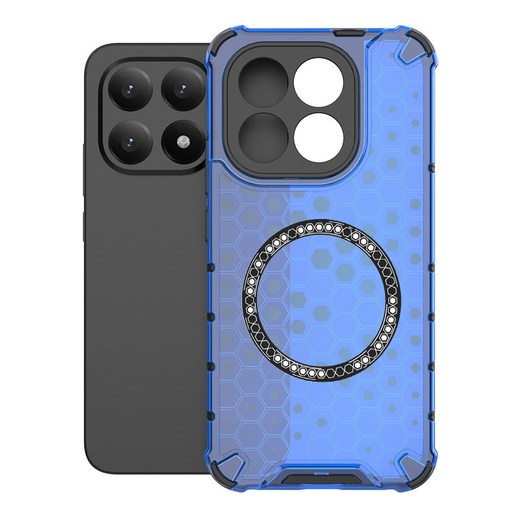Husa de protectie Techsuit HoneyComb Shield MagSafe compatibil cu Xiaomi 15T, Albastru