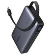 Ugreen Baterie externa Ugreen PB550 (55996B), Fast Charging, Digital Display, USB, Type-C, Built-in USB-C Cable, 67W, 20