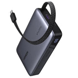 Ugreen Baterie externa Ugreen PB550 (55996B), Fast Charging, Digital Display, USB, Type-C, Built-in USB-C Cable, 67W, 20