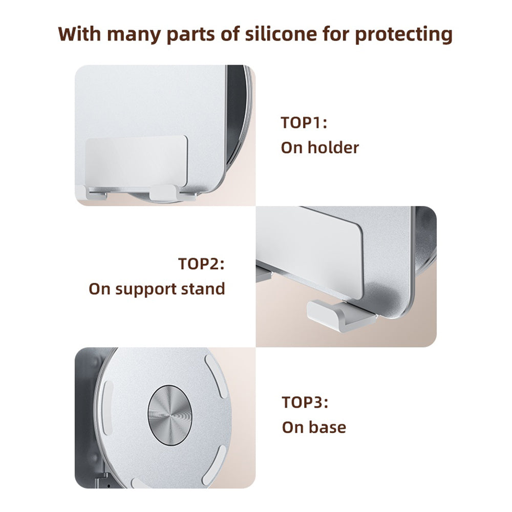 Suport Birou Tableta Yesido C293, Pliabil, Aluminiu, Argintiu