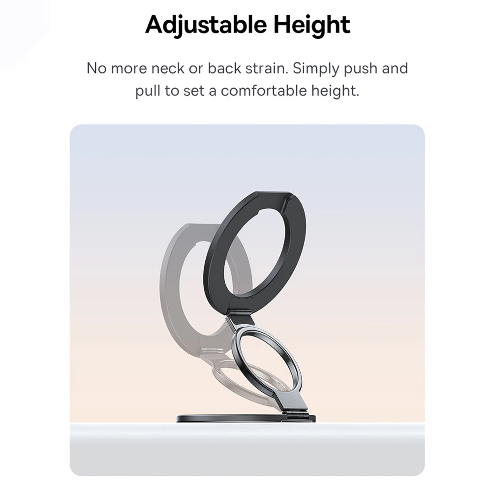 Suport Baseus MagPro 3 (Z0004800), Magnetic, Dual-Ring, Negru Cosmic
