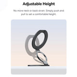 Suport Baseus MagPro 3 (Z0004800), Magnetic, Dual-Ring, Negru Cosmic