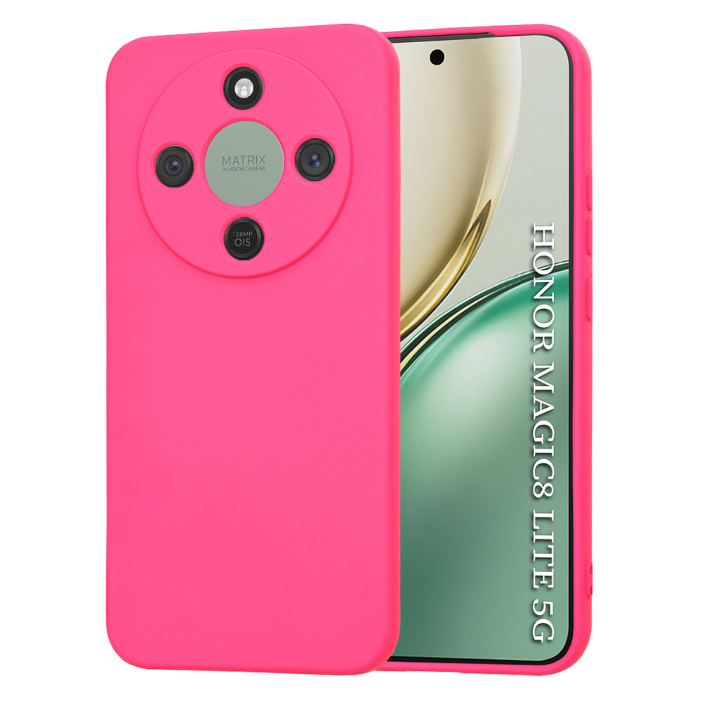 Husa de protectie Techsuit SoftFlex compatibil cu Honor Magic8 Lite, Roz Intens
