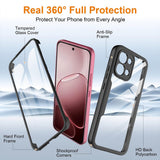 Folie de protectie Techsuit ColorVerse 360 Series + compatibil cu Oppo A6 Pro 4G / A6 Pro 5G, Negru