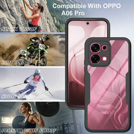 Folie de protectie Techsuit ColorVerse 360 Series + compatibil cu Oppo A6 Pro 4G / A6 Pro 5G, Negru