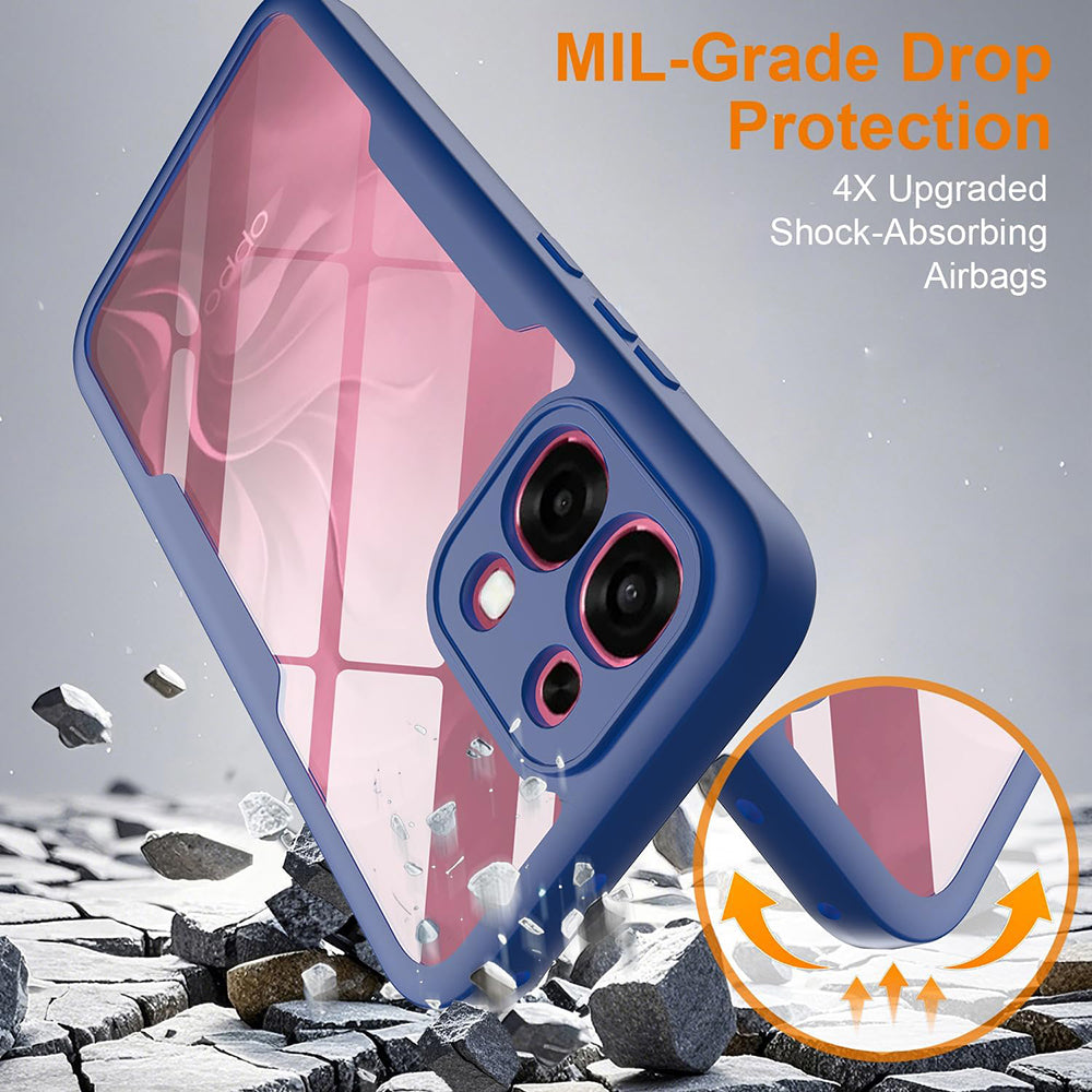 Folie de protectie Techsuit ColorVerse 360 Series + compatibil cu Oppo A6 Pro 4G / A6 Pro 5G, Albastru