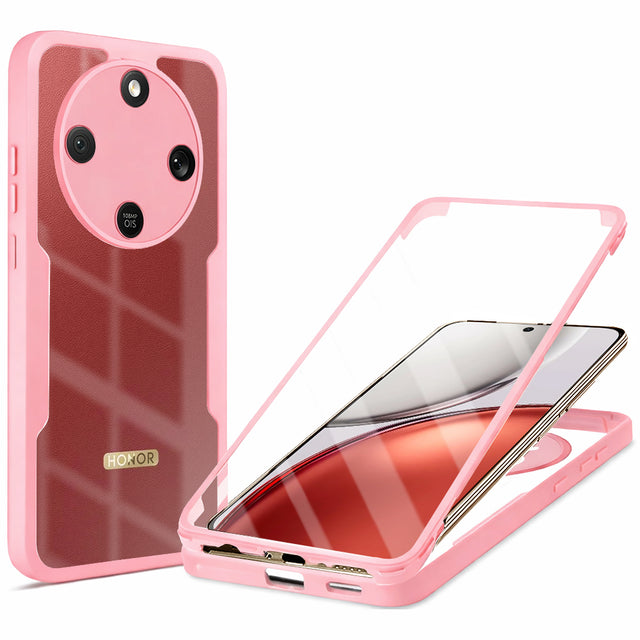Folie de protectie Techsuit ColorVerse 360 Series + compatibil cu Honor Magic8 Lite, Roz