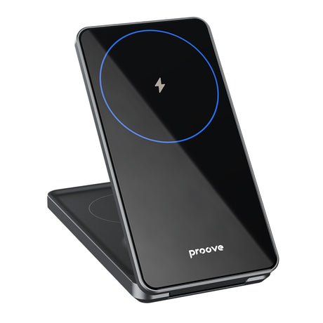 Incarcator Proove Wireless Charging Station Metal Edge (WSME15010003), MagSafe, for iPhone, AirPods, iWatch, Foldable, 15W, Gri