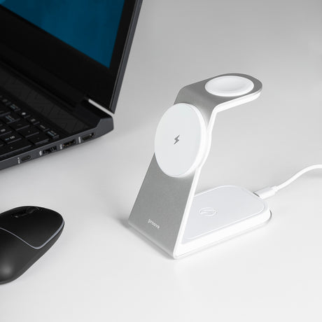 Incarcator Proove Wireless Charging Station Omni Power (WSOP15020003), MagSafe, 3in1, for iPhone, AirPods, Apple Watch, 15W, Gri