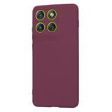 Husa de protectie Techsuit SoftFlex compatibil cu Motorola Edge 70, Plum Red