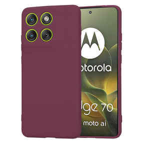 Husa de protectie Techsuit SoftFlex compatibil cu Motorola Edge 70, Plum Red