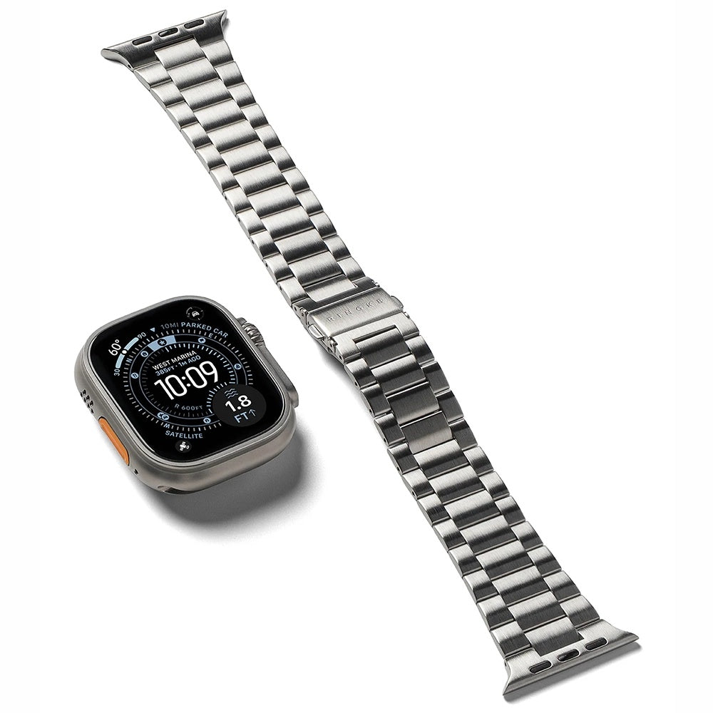 Accesoriu smartwatch Ringke Metal One Air compatibil cu Apple Watch 4 / 5 / 6 / 7 / 8 / 9 / 10 / SE / SE 2 / Ultra / Ultra 2 (44/45/46/49mm), Argintiu