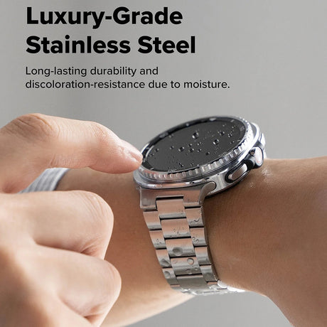 Accesoriu smartwatch Ringke Metal One Air compatibil cu Samsung Galaxy Watch8 40mm/Watch8 44mm/Watch8 Classic, Argintiu