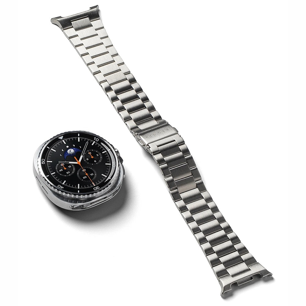 Accesoriu smartwatch Ringke Metal One Air compatibil cu Samsung Galaxy Watch8 40mm/Watch8 44mm/Watch8 Classic, Argintiu