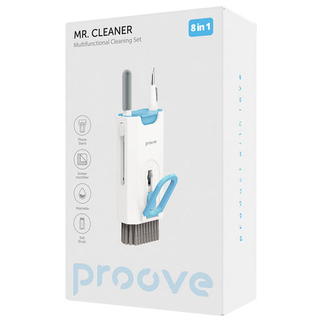 Componenta Proove Multifunctional Cleaning Set Mr. Cleaner (MCS00000802), for Laptop, Phone with Stand, Retractable Brush, Alb