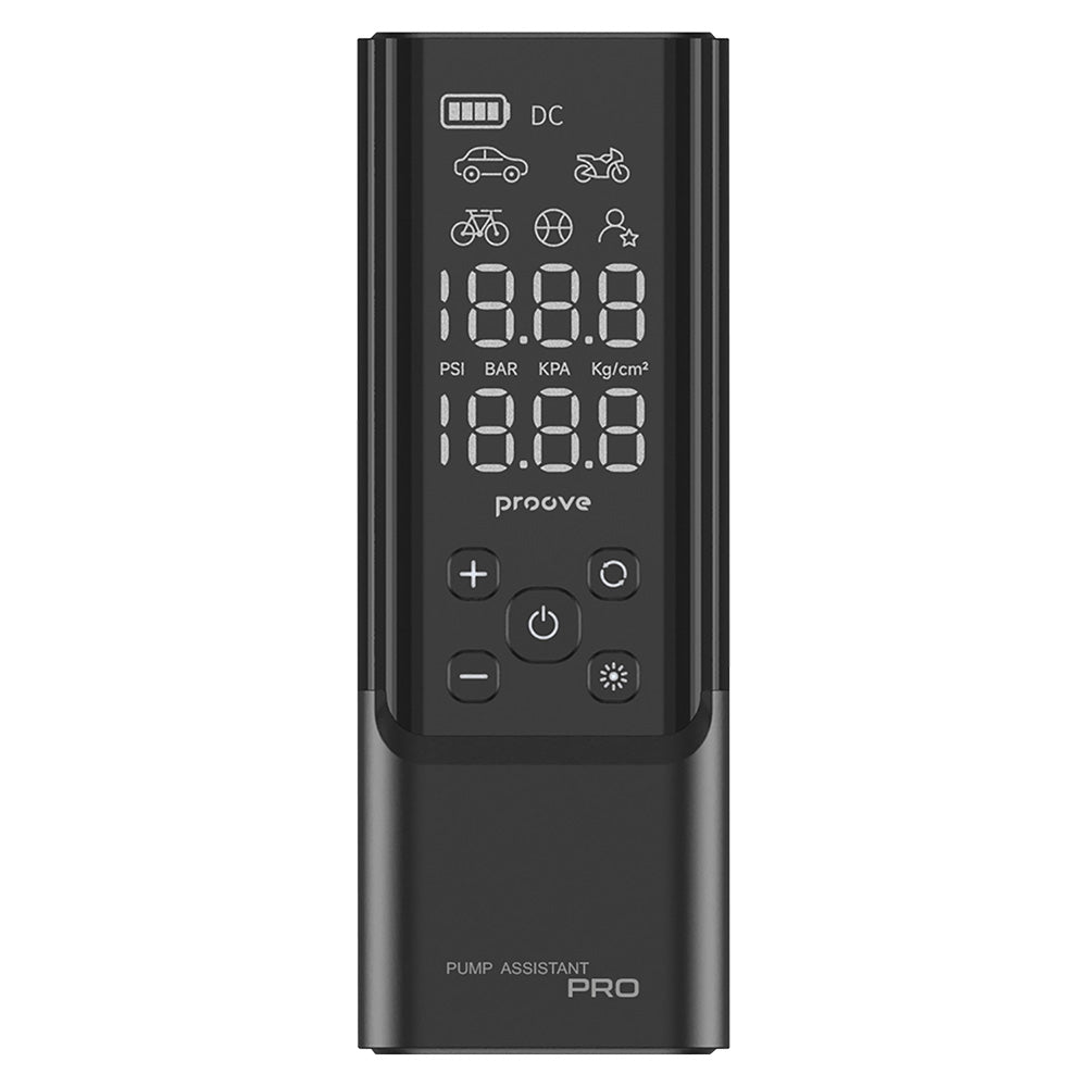 Gadget Proove Car Pump Assistant Pro (PPAP80010901), Portable Compressor, with Digital Display, LED Flashlight, 120W, Negru