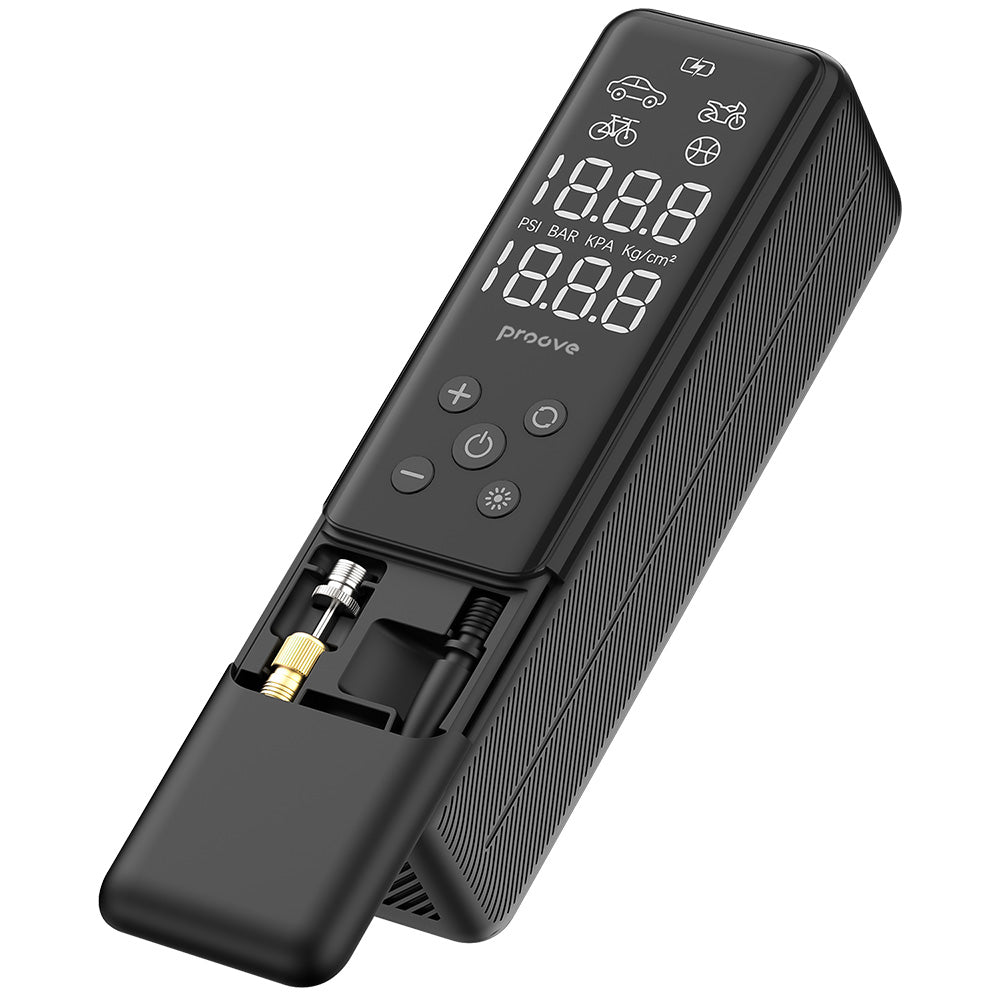 Gadget Proove Car Pump Assistant Mini (PPAM85010901), Portable Compressor, Digital Display, for Cigarette Lighter, 85W, Negru