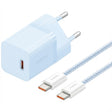 Incarcator Baseus (P10110902313-00), Type-C Cable Included, GaN, Type-C, Fast Charging, 30W, 1m, Galaxy Blue