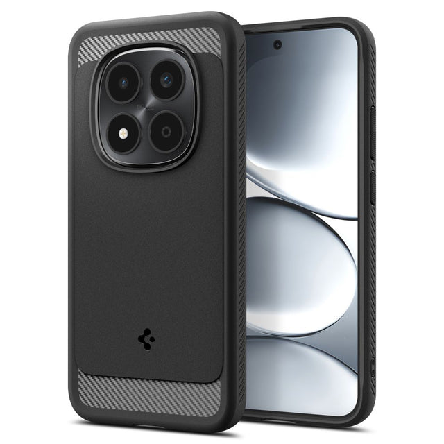 Husa de protectie Spigen Rugged Armor (ACS10460) compatibil cu Xiaomi Redmi Note 15 Pro 5G, Negru Mat