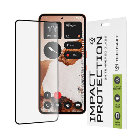 Folie de protectie Techsuit 111D Full Cover / Full Glue Glass compatibil cu Nothing CMF Phone 2 Pro / Phone (3a) Lite, Negru
