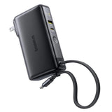 Baterie externa Baseus Nomos NT11 Omni (P10078807123-00), With USB-C Cable, 10000mAh, 67W, Digital Display, Negru Cosmic