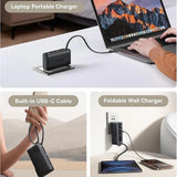 Baterie externa Baseus Nomos NT11 Omni (P10078807123-00), With USB-C Cable, 10000mAh, 67W, Digital Display, Negru Cosmic