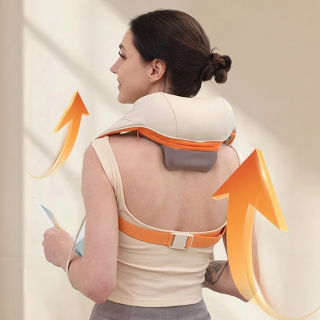 Yesido Neck Massager (MG16), 3 Massage Modes, Integrated Heat Therapy, Shiatsu Kneading Technology, 2000mAh, Bej