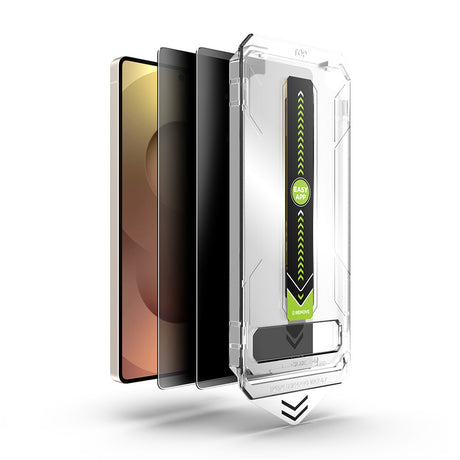 Folie de protectie Techsuit TitanGlass CrystalHD (set de 2) compatibil cu Samsung Galaxy S26 Plus, Privacy