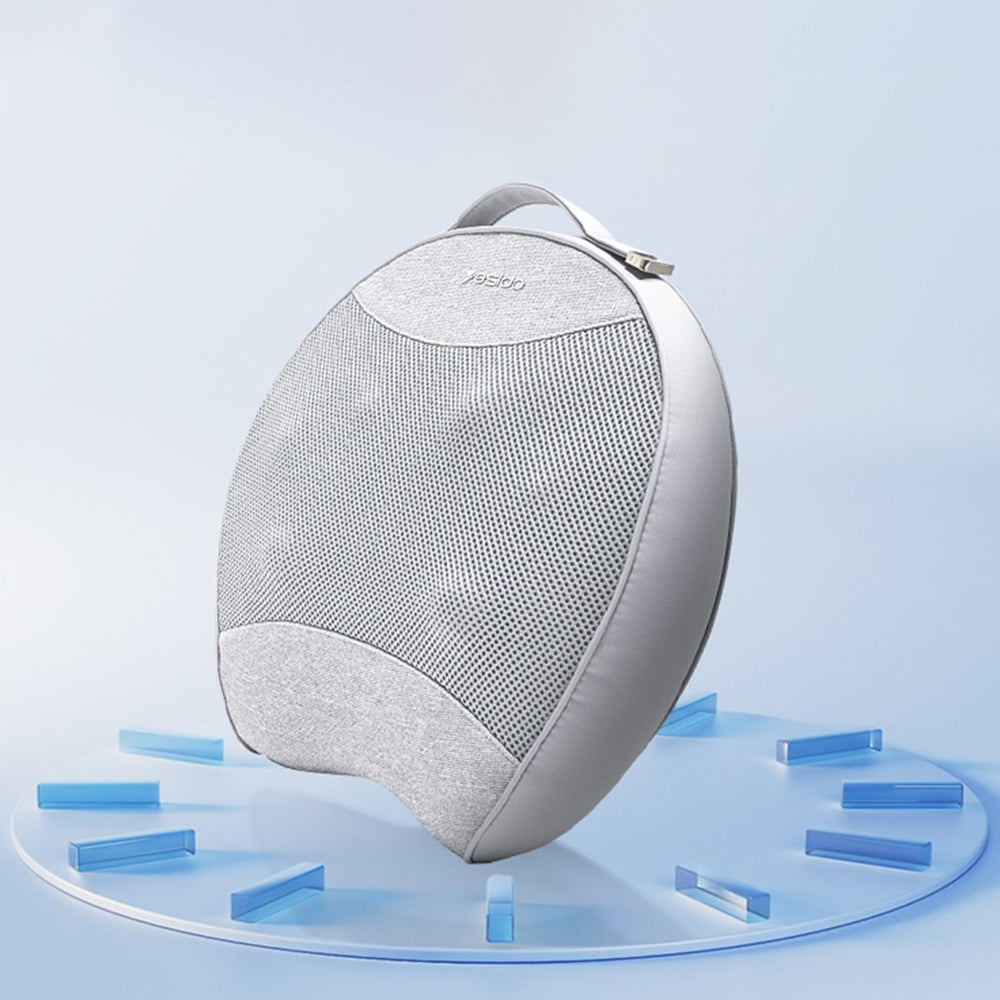 Yesido Back Massager (MG15), with Heating Function, Quiet Operation, 32W, 2000mAh, Gri