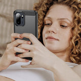 Husa de protectie Techsuit Carbon Silicone compatibil cu OnePlus 15R, Negru