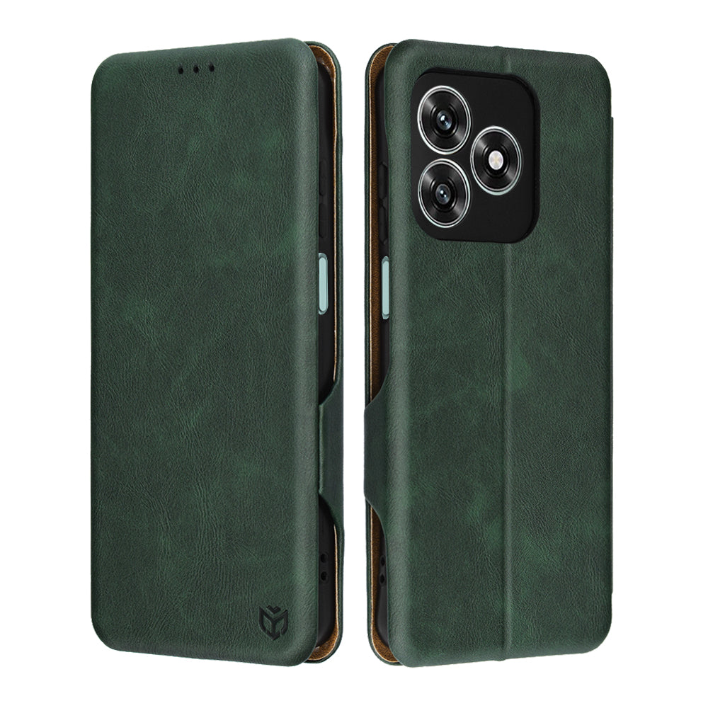 Husa de protectie Techsuit Safe Wallet Plus compatibil cu Honor X5c Plus, Verde