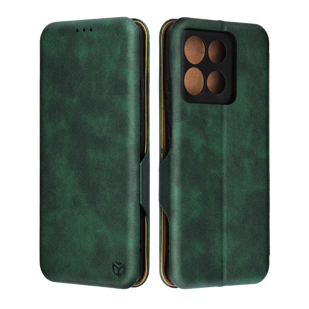 Husa de protectie Techsuit Safe Wallet Plus compatibil cu Motorola Moto G86, Verde